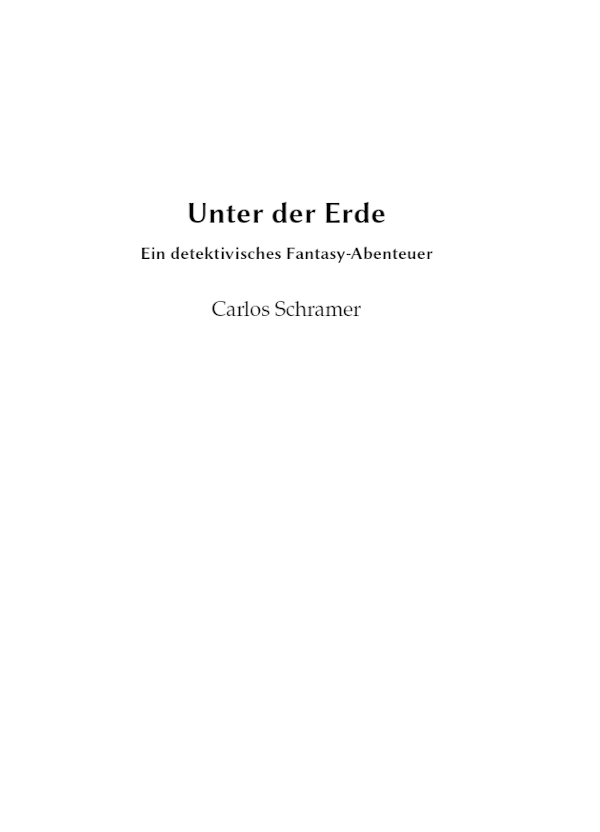 Unter der Erde